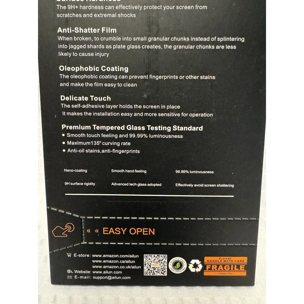 Ailun Glass Screen Protector for iPhone 15 Plus/15 Pro Max 6.7 Inch 3 Pack READ